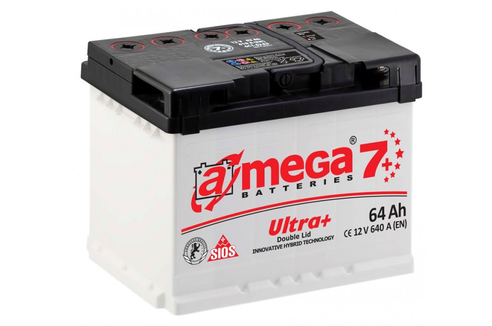 Аккумулятор A-mega Ultra+  64 R+ 640 A (EN) 